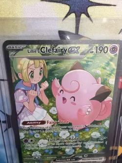 Lillie’s Clefairy ex 184/159 Illustration Rare Pokemon TCG Full Art Holo NM - Image 3