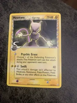 Pokemon Mewtwo Delta Species Card 24/110 Basic 70HP 40 Attack Regular English - Image 1
