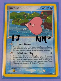 Luvdisc - 7/100 - Holo Rare Crystal Guardians - Pokemon Card - NM - Image 3