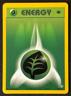 1st Edition Grass Energy Neo Genesis - #108/111 - Vintage Pokemon Card 2000 WOTC - Image 1