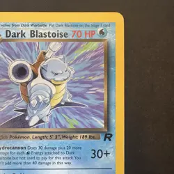 Pokemon Vintage Non Holo Rare Dark Blastoise Team Rocket 20/82 WotC - Image 3