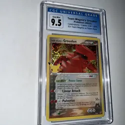 Pokemon TCG Team Magma's Groudon EX Holo Rare Card 9/95 - Image 2