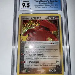 Pokemon TCG Team Magma's Groudon EX Holo Rare Card 9/95 - Image 3