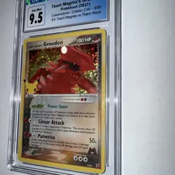 Pokemon TCG Team Magma's Groudon EX Holo Rare Card 9/95 - Image 4