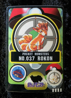 *VINTAGE* 1997 Pocket Monsters Sealdass Series 1 #037 Vulpix LP/MP - Image 1
