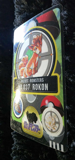 *VINTAGE* 1997 Pocket Monsters Sealdass Series 1 #037 Vulpix LP/MP - Image 2