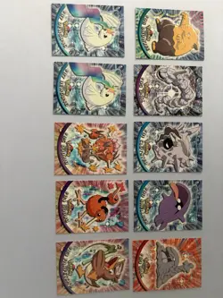 Topps Pokemon Tv Animation Edition Series 2 Lot - 80 Cards Foil And Die Cut - Image 4