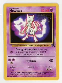 Mewtwo Promo - Pokemon 1999 Wizards of the Coast Promo #3 MINT - Image 1