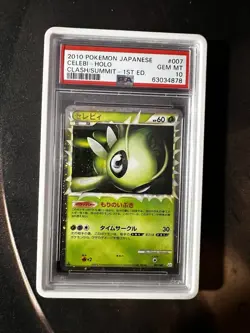 Pokemon Celebi Clash at the Summit Super Rare Holo 1st Ed PSA 10 Japanese - Image 1