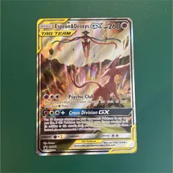 The Pokemon Company Espeon & Deoxys GX SM240 SM Promo TAG TEAM Holo English - Image 1