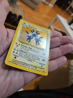 Pokemon TCG Base Set 2 Magneton 9/130 Vintage Holo Unlimited Holo Rare Read - Image 3