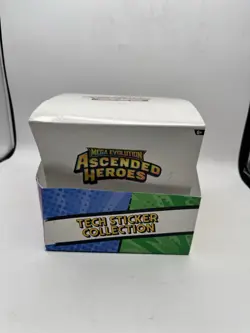 Pokemon TCG Mega Evolution Ascended Heroes Tech Sticker Display Box EMPTY - Image 1