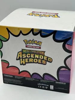 Pokemon TCG Mega Evolution Ascended Heroes Tech Sticker Display Box EMPTY - Image 4