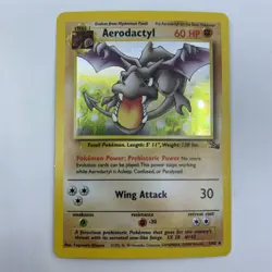 Aerodactyl 1/62 Fossil Holo Rare Unlimited 1999 WOTC Pokemon TCG LP - Image 1