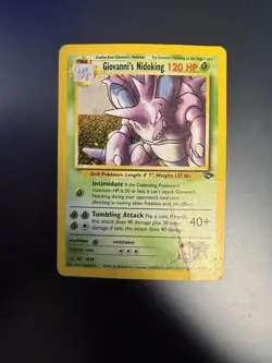 Pokemon TCG Giovanni's Nidoking Gym Challenge Holo - Image 1