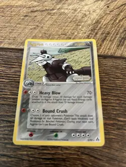 Pokemon TCG Aggron Holo Rare 2/92 EX Legend Maker MP/HP - Image 2