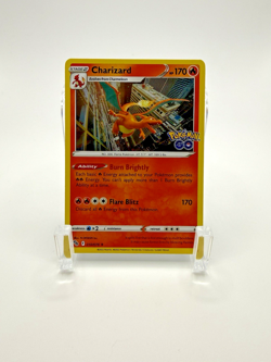 Pokemon TCG Charizard 010/078 Pokemon GO Holo Rare NM - Image 1
