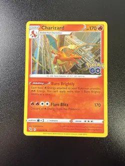 Pokemon TCG Charizard 010/078 Pokemon GO Holo Rare NM - Image 3