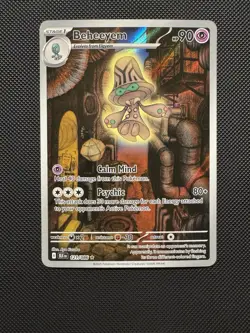 Pokemon TCG Beheeyem 121/086 SV Scarlet & Violet Black Bolt Illustration Rare NM - Image 1