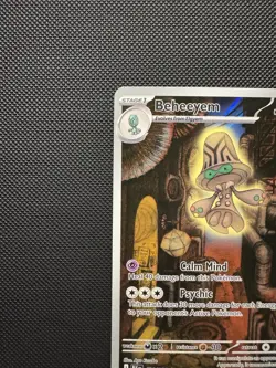 Pokemon TCG Beheeyem 121/086 SV Scarlet & Violet Black Bolt Illustration Rare NM - Image 5