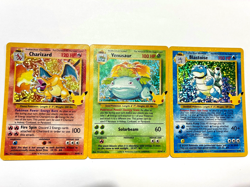 Pokemon Celebrations Charizard Venusaur Blastoise 25th Anniversary Holo Set Mint - Image 1