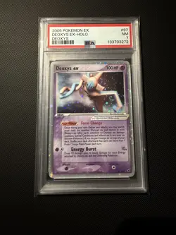 2005 POKEMON EX DEOXYS #97 DEOXYS EX-HOLO PSA 7 NM - Image 1