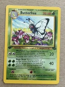 Pokemon TCG Butterfree 33/64 Jungle 1st Edition - Image 1