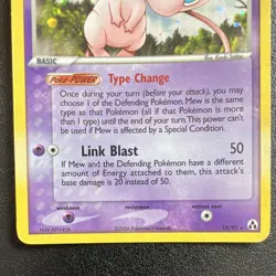 Mew 10/92 Legend Maker Holo Rare 2006 Pokemon TCG MP/LP - Image 4