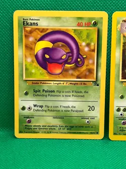 Pokemon Tcg Ekans 46/62 & Arbok 31/62 Fossil Non Holo - Image 2