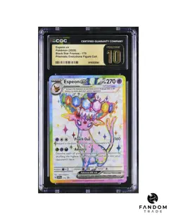 CGC 10 PRISTINE Espeon ex Prismatic Evolutions Figure Collection Pokemon 175 - Image 1