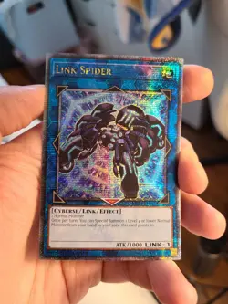 Yugioh Link Spider MP24-EN045 1st Quarter Century Secret Rare - Image 1