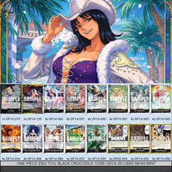 ONE PIECE ENG TCG: BLACK CROCODILE CORE DECK 60 CARD NEAR MINT - Image 1