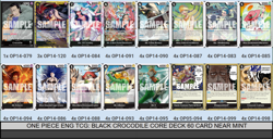 ONE PIECE ENG TCG: BLACK CROCODILE CORE DECK 60 CARD NEAR MINT - Image 2