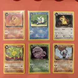 Vintage Pokemon TCG Rocket/Dark Bundle cards LP Inc Holo Dark Weezing - Image 1