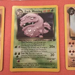 Vintage Pokemon TCG Rocket/Dark Bundle cards LP Inc Holo Dark Weezing - Image 2