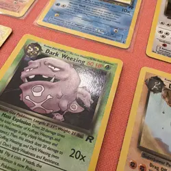 Vintage Pokemon TCG Rocket/Dark Bundle cards LP Inc Holo Dark Weezing - Image 3
