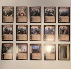 Lord of the Rings TCG Lot of 15 Sauron/Orcs Culture/Themed Cards Udun Gorgoroth - Image 1