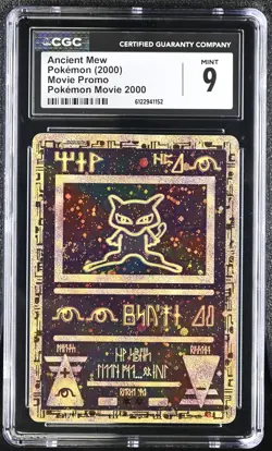 CGC 9 MINT Ancient Mew 2000 Movie Promo Reverse Holo SWIRL Pokemon Card - Image 1