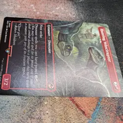 Hunting Velociraptor - Borderless Near Mint, English The Lost Caverns of Ix - Image 3