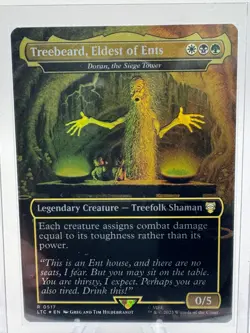 2x Near Mint Foil Treebeard, Eldest of Ents - Doran, the Siege Tower (Borderless - Image 1