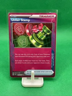 Pokemon S&V Twilight Masquerade Unfair Stamp 165/167 ACE SPEC Rare - NM - Image 1