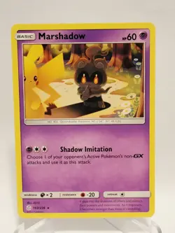 Pokemon TCG Marshadow 103/236 Sun and Moon: Cosmic Eclipse Non Holo Rare NM - Image 1