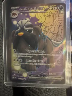 Pokemon Arven's Mabostiff EX 218/182 Destined Rivals Ultra Rare Full Art NM - Image 1