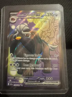 Pokemon Arven's Mabostiff EX 218/182 Destined Rivals Ultra Rare Full Art NM - Image 3