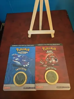 2003 Nintendo Pokemon Ruby And Sapphire Limited Edition Collector’s Coins - Image 1