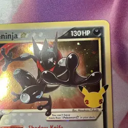 Pokemon Celebrations Greninja Gold Star – Large Swirl Holo🌀 - Image 4