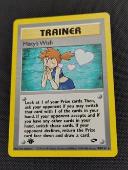 Pokemon TCG Misty’s Wish 108/132 1st Edition Gym Challenge - Image 1