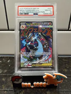 PSA 10 Mega Charizard X ex #023 Pokemon MEP Black Star Promo English 2025 - Image 3