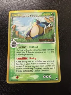 Snorlax Stamped Reverse Holo 10/101 Pokemon TCG Dragon Frontiers LP/MP - Image 2
