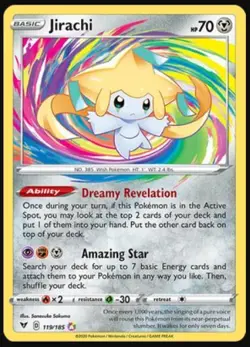 Lightly Played Jirachi - 119/185 - Amazing Rare Pokemon Vivid Voltage - Image 1